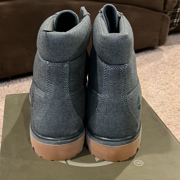 Timberland Nathan Swartz 6” Prem FAB BT Navy canvas boots new TB0A1U9T Mens 10.5 - Picture 5 of 9